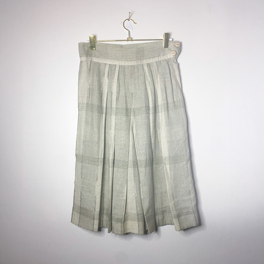 Italian Silk and Linen Vintage Culotte Shorts